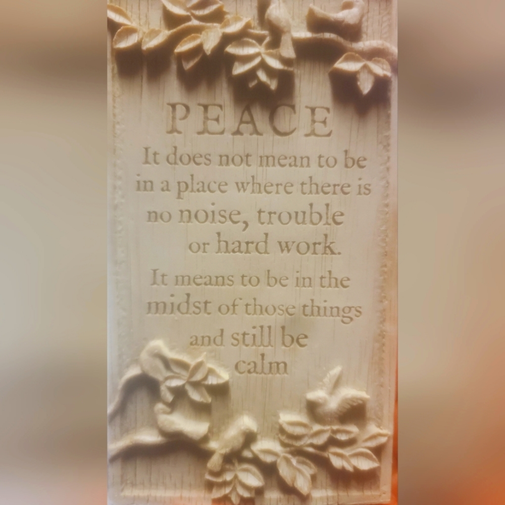 Peace plaque